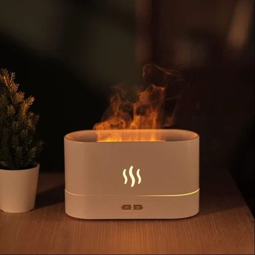 Fire Flame Diffuser Aroma Electric 225mL Aromatherapy Essential Oil Diffuser with Light, Mist Humidifiers Auto Shut-Off Protection for Oils Home Air Diffusers
