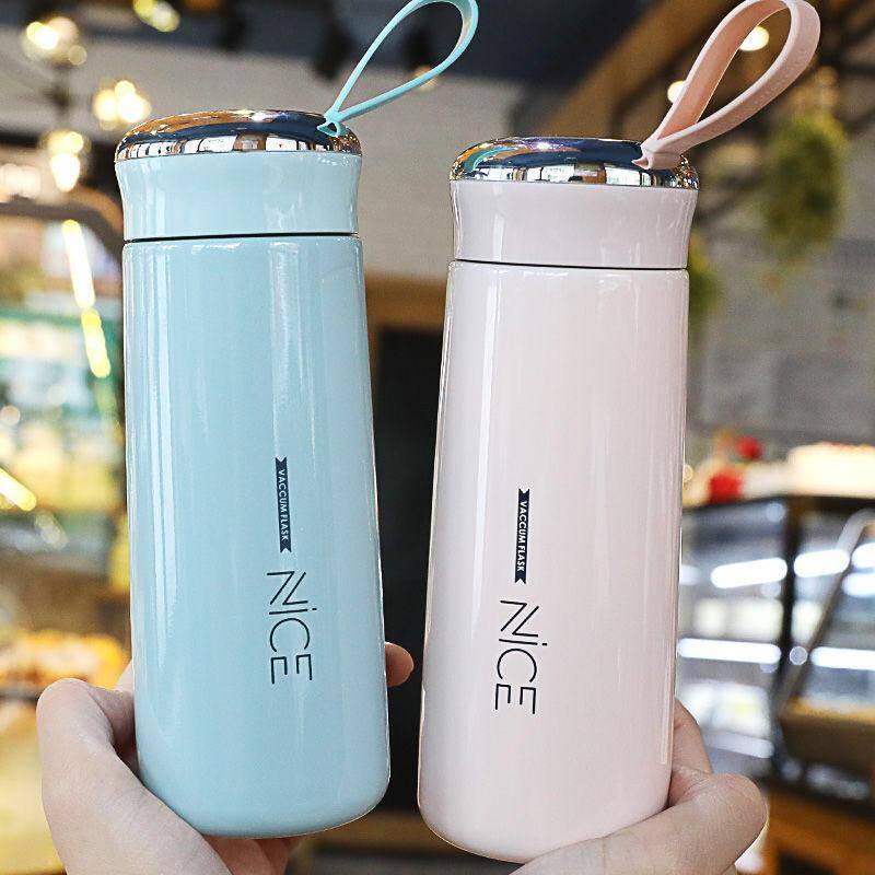 400 ml Nice Water Bottle, Bottle Glass Inner Liner With Bottles For School, Gym, Home, Office, Boys & Girls, Perfect Mini Water Bottle - (1 Pc, Multicolor)