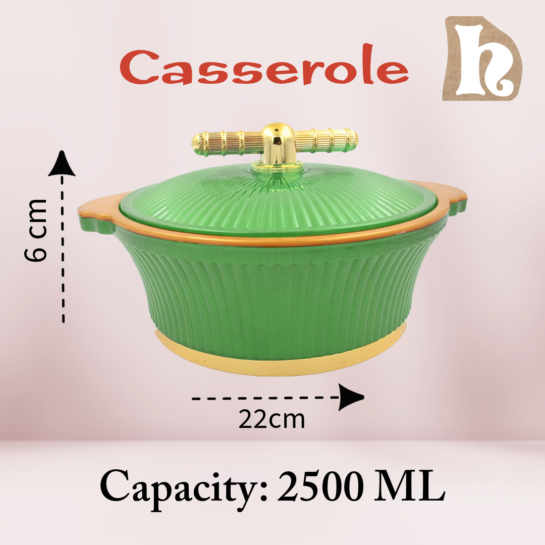 Life Insulated Casserole Hotpot/Chapati Box/Hot Case with Lid Thermoware Casserole Masti (2500ML) (Red)