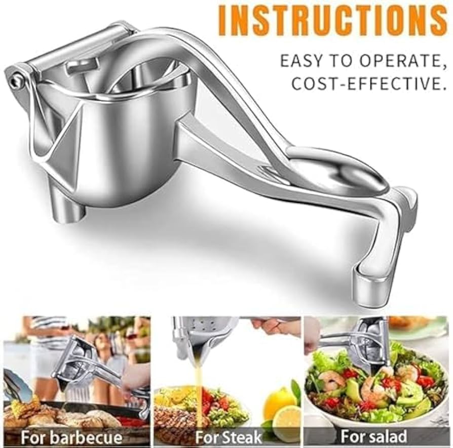Manual Citrus Juicer,Automoness Lemon Squeezer, Heavy Duty Aluminum Alloy Juice Extractor Premium Manual Citrus Press Juicer