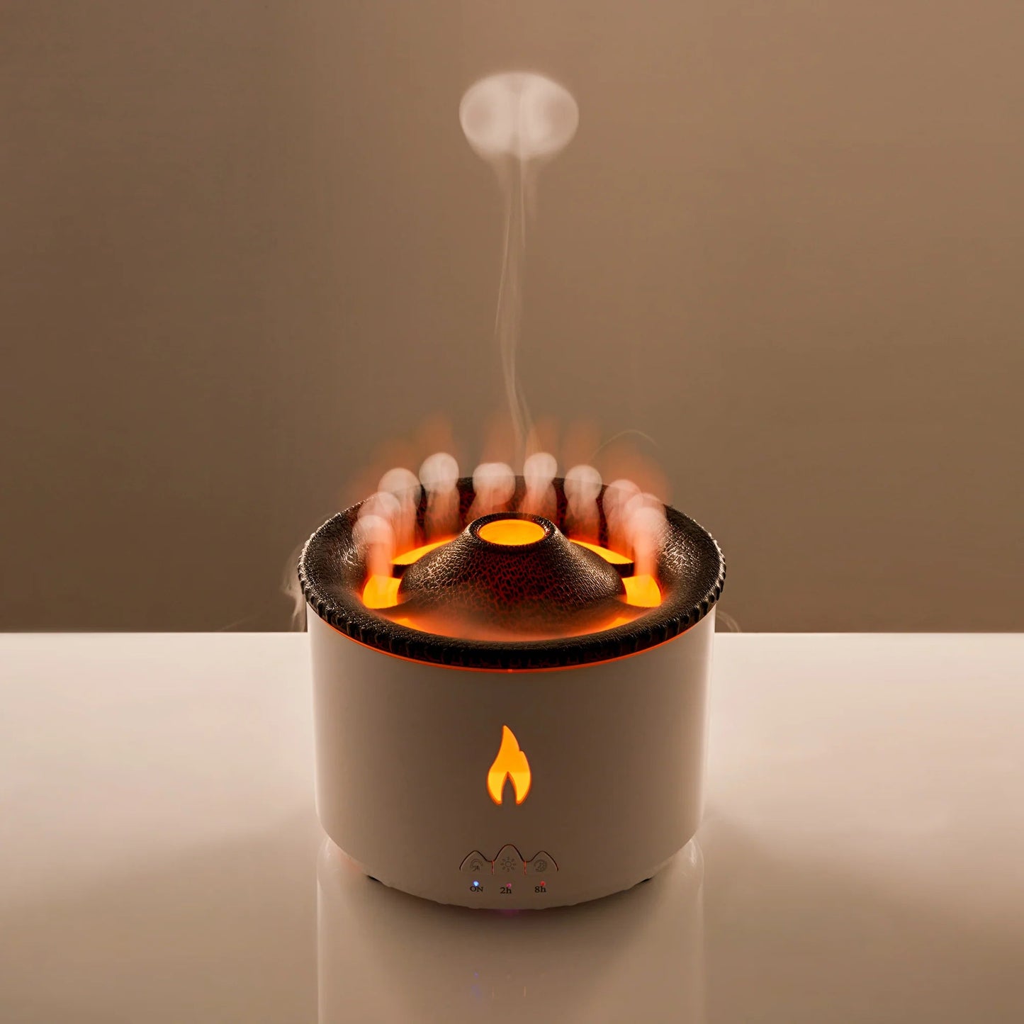 Oil Diffuser with Flame Light Cool Mist Humidifier with 2 Mist Modes Timer and Auto-Off Safety Protection Quiet Diffusers for Aromatherapy Essential Oil for Home Office SPA Yoga | Plastic