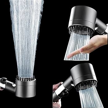 Handheld Shower Head For Bathroom, High-Pressure Water Flow, 4 IN 1 multi-functional Shower Head (ME)