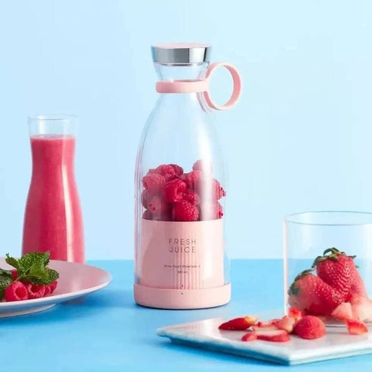 Home Basics Co. Portable Juicer Blender-350ml Mini Smoothie Makers, Multifunctional Personal Jug Blenders with USB Rechargeable, Washable Fruit Juice Mixer, Electric Juice Blender (ME )