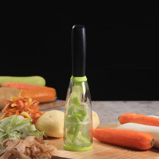 Smart Vegetable Peeler  for - Perfect collector of peels of vegetables and fruits in kitchen.