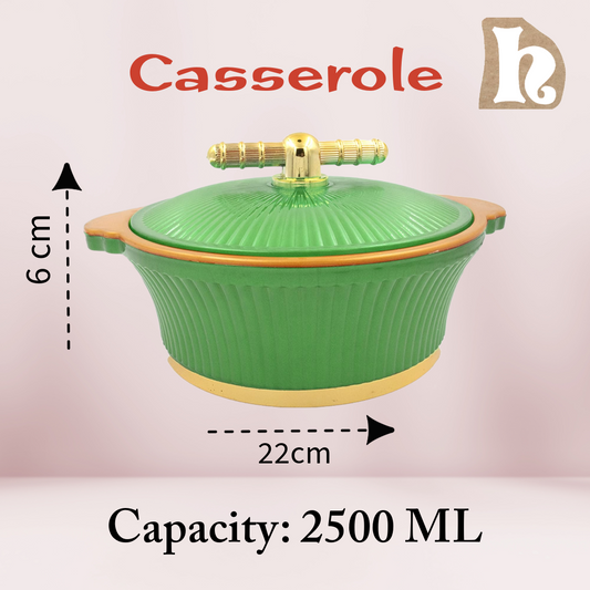 Life Insulated Casserole Hotpot/Chapati Box/Hot Case with Lid Thermoware Casserole Masti (2500ML) (Red)