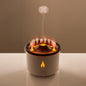 Oil Diffuser with Flame Light Cool Mist Humidifier with 2 Mist Modes Timer and Auto-Off Safety Protection Quiet Diffusers for Aromatherapy Essential Oil for Home Office SPA Yoga | Plastic